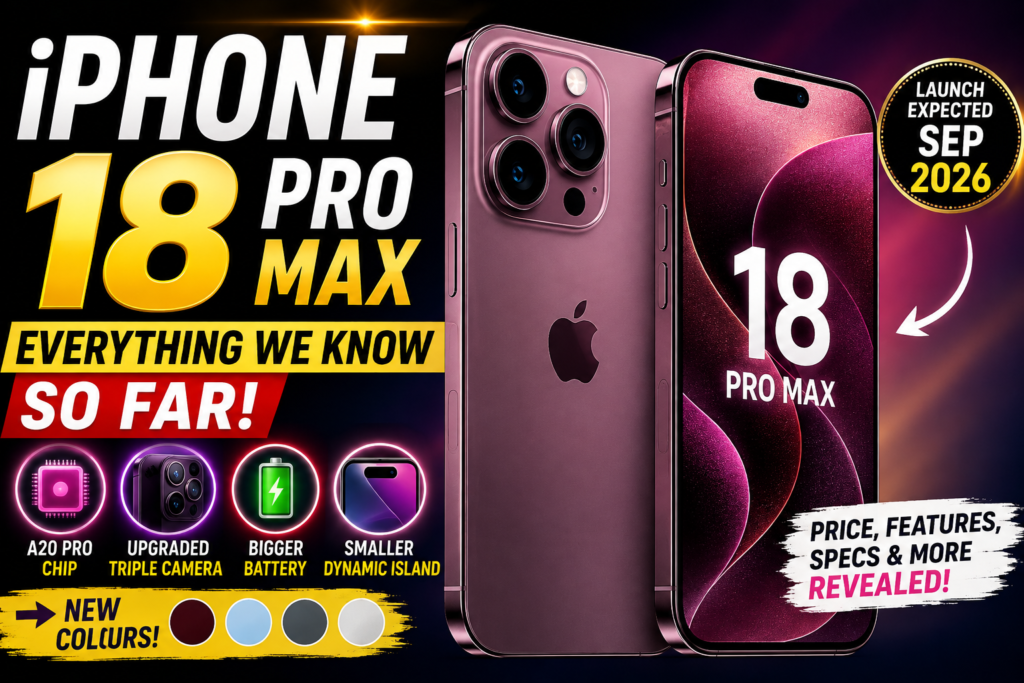 iPhone 18 Pro Max price